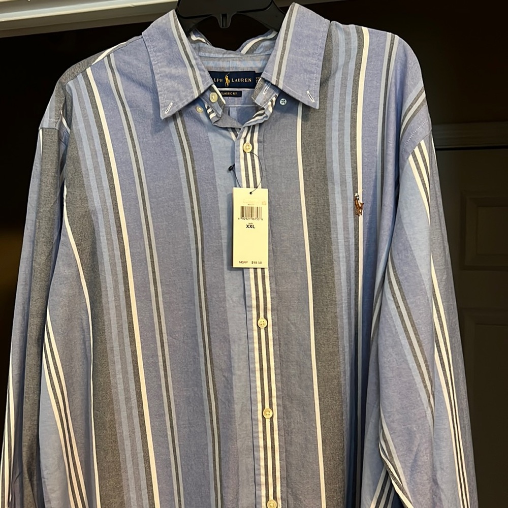 Long sleeve, classic fit Ralph Lauren button down NWT